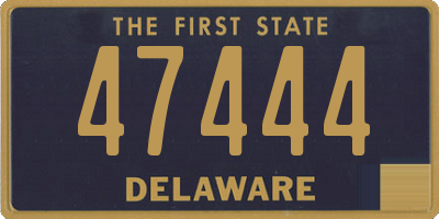 DE license plate 47444