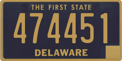 DE license plate 474451