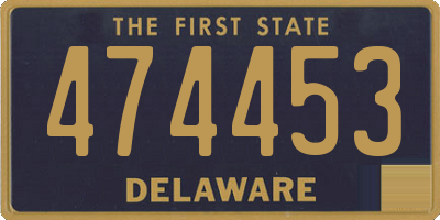 DE license plate 474453