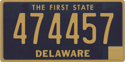 DE license plate 474457