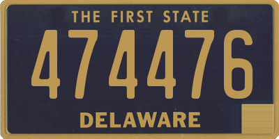DE license plate 474476