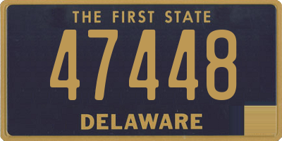 DE license plate 47448