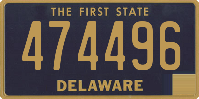 DE license plate 474496