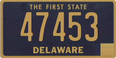 DE license plate 47453