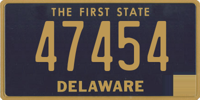 DE license plate 47454