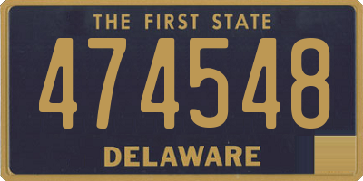 DE license plate 474548