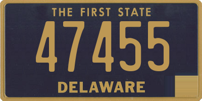 DE license plate 47455