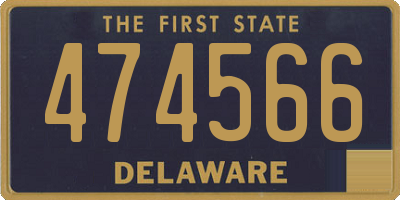 DE license plate 474566