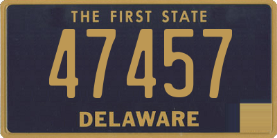 DE license plate 47457