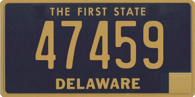 DE license plate 47459