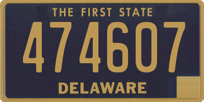 DE license plate 474607