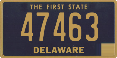 DE license plate 47463