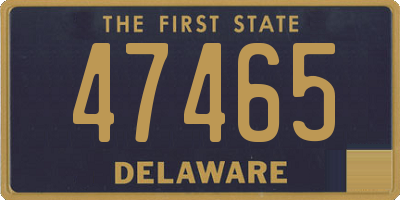 DE license plate 47465