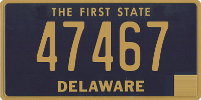 DE license plate 47467