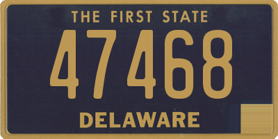 DE license plate 47468