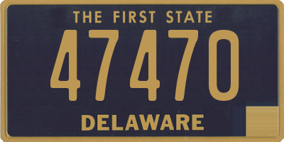 DE license plate 47470