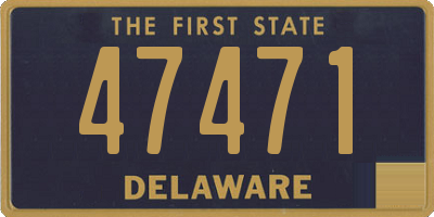 DE license plate 47471