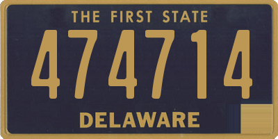 DE license plate 474714