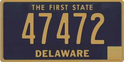 DE license plate 47472
