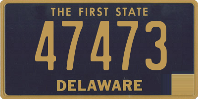 DE license plate 47473