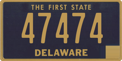 DE license plate 47474