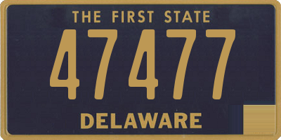 DE license plate 47477