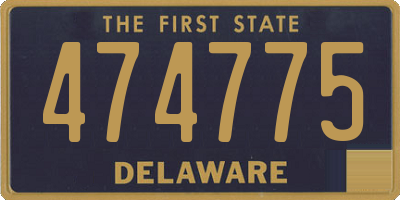 DE license plate 474775