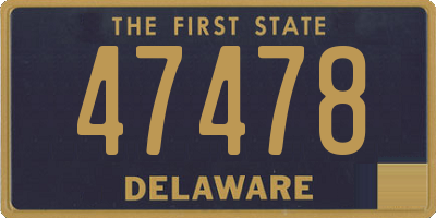 DE license plate 47478