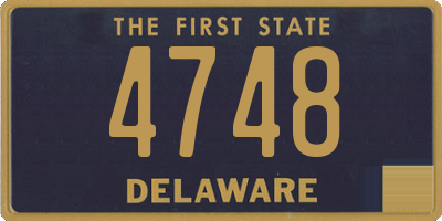 DE license plate 4748