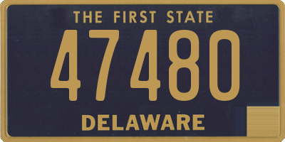 DE license plate 47480