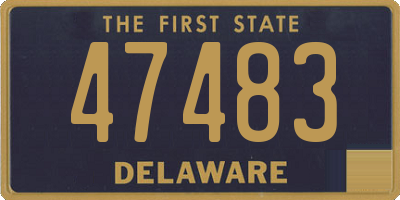 DE license plate 47483