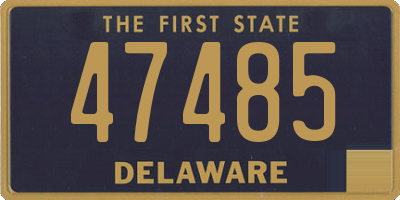 DE license plate 47485