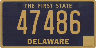 DE license plate 47486