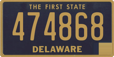 DE license plate 474868