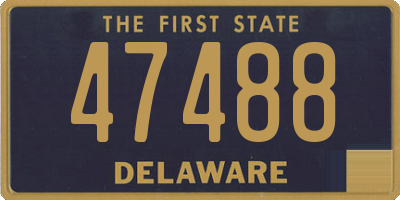 DE license plate 47488