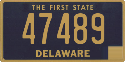 DE license plate 47489