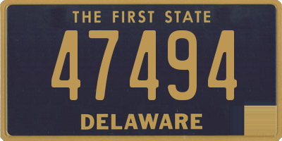 DE license plate 47494
