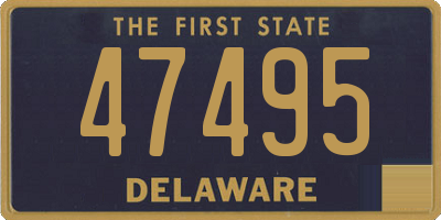 DE license plate 47495