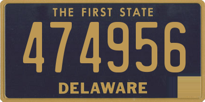 DE license plate 474956