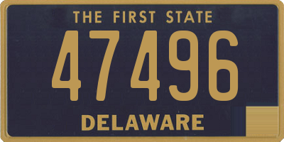 DE license plate 47496