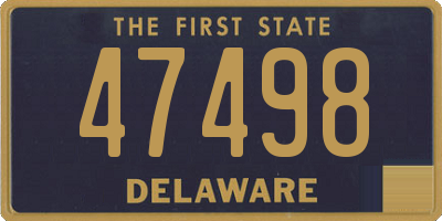 DE license plate 47498