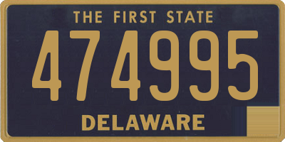 DE license plate 474995