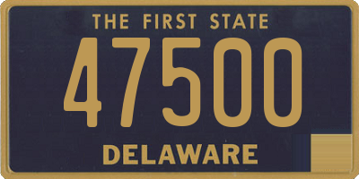 DE license plate 47500