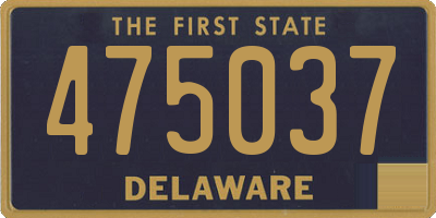 DE license plate 475037