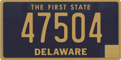 DE license plate 47504