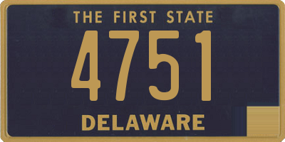 DE license plate 4751