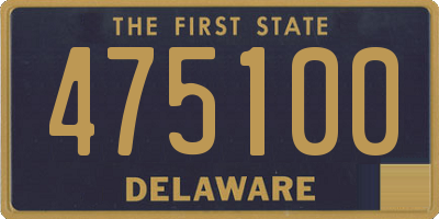 DE license plate 475100