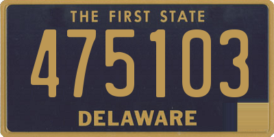 DE license plate 475103