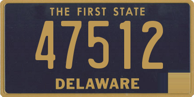 DE license plate 47512