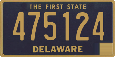 DE license plate 475124